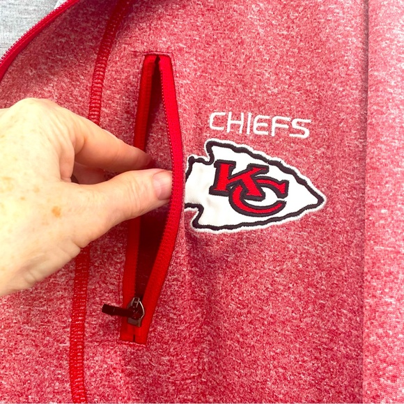 NFL Kansas City Chiefs Sweatshirt Zip Up Red XXL - Picture 4 of 8